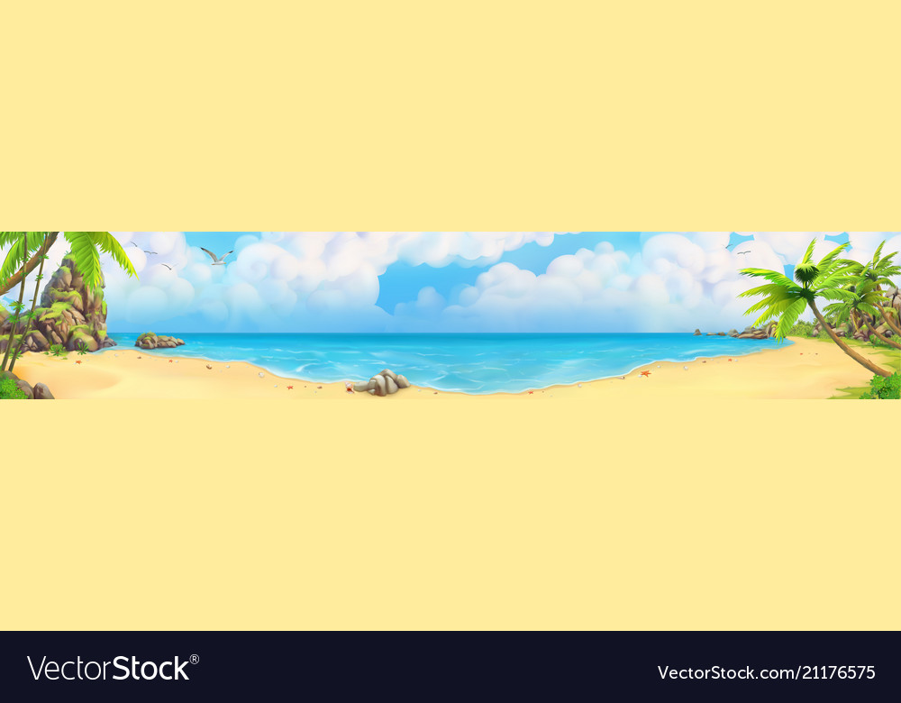 Detail Background Beach Vector Nomer 43