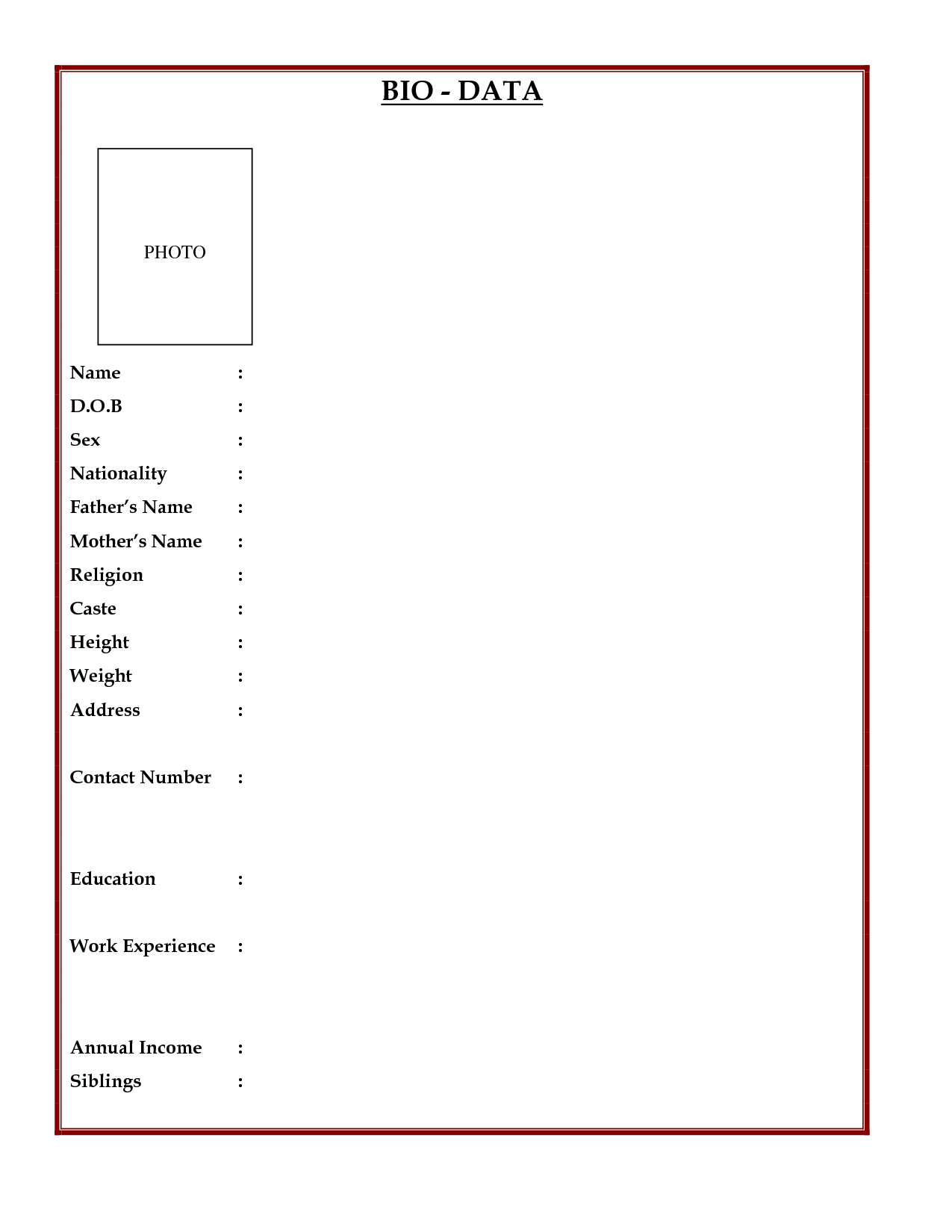 Detail Background Biodata Nomer 5