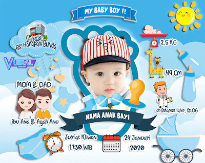 Detail Background Biodata Bayi Nomer 29