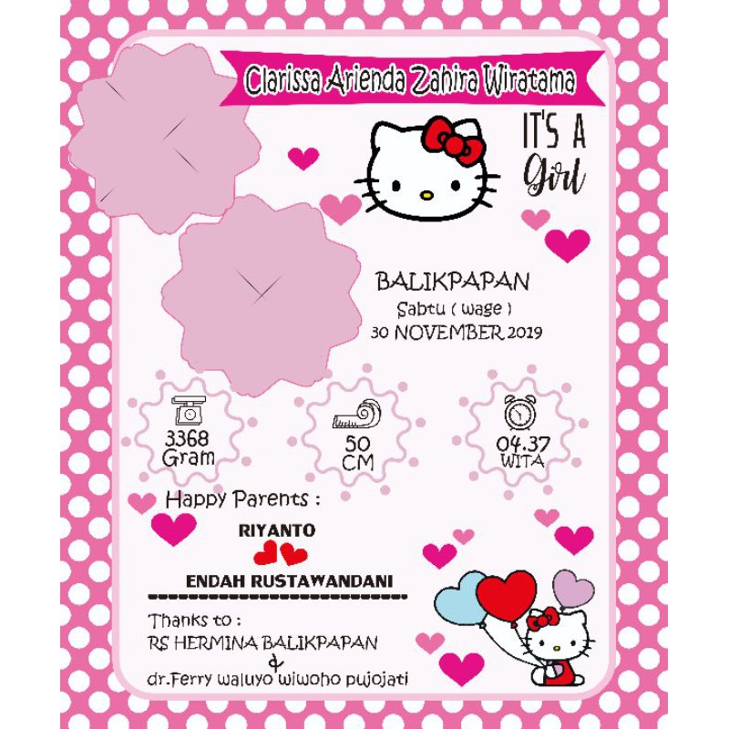 Detail Background Biodata Bayi Nomer 38