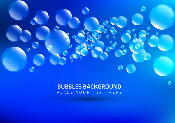 Background Biru Bubble - KibrisPDR