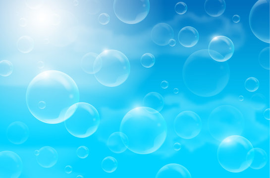 Detail Background Biru Bubble Nomer 7