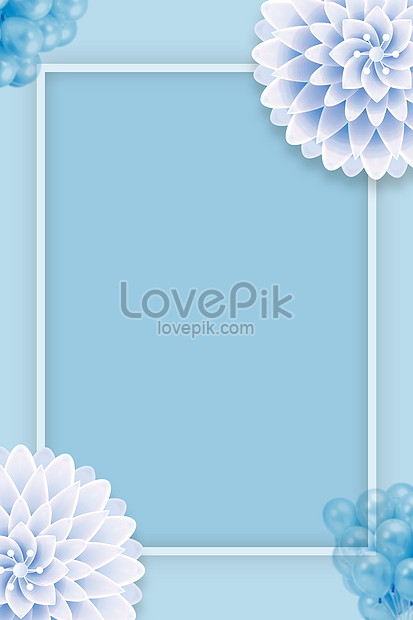 Detail Background Biru Floral Nomer 19