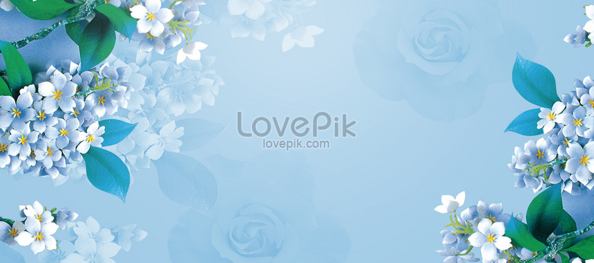 Detail Background Biru Floral Nomer 8