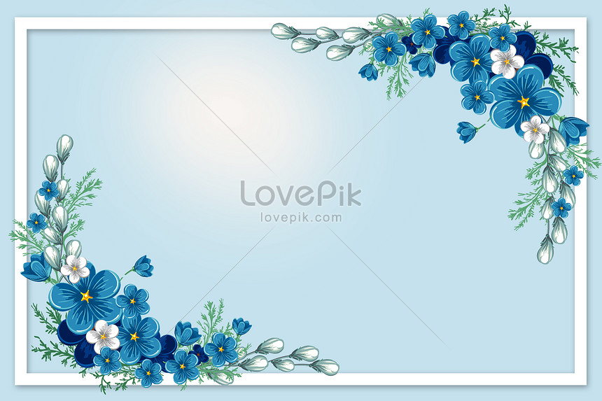 Detail Background Biru Floral Nomer 10