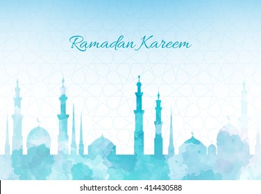 Detail Background Biru Islami Ramadhan Nomer 15