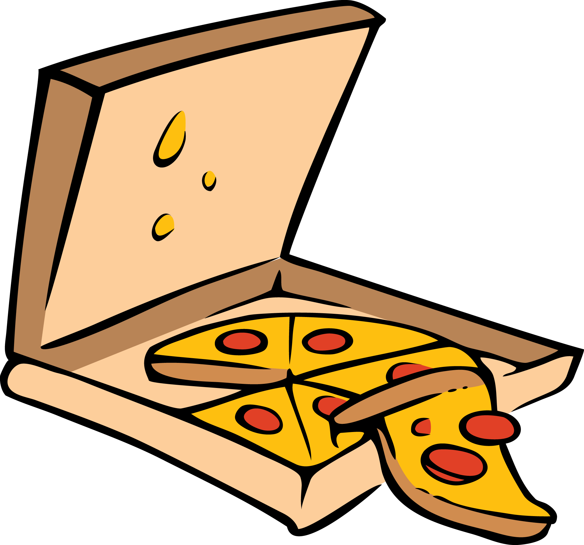 Detail Pizza Cartoon Clipart Nomer 2