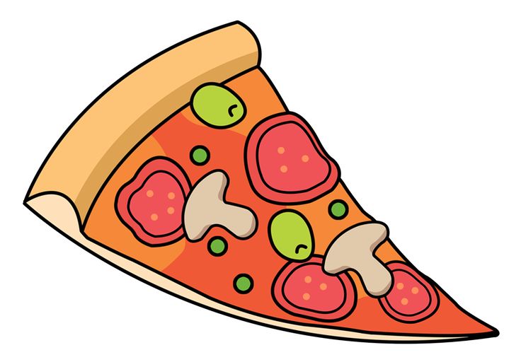 Detail Pizza Cartoon Clipart Nomer 4