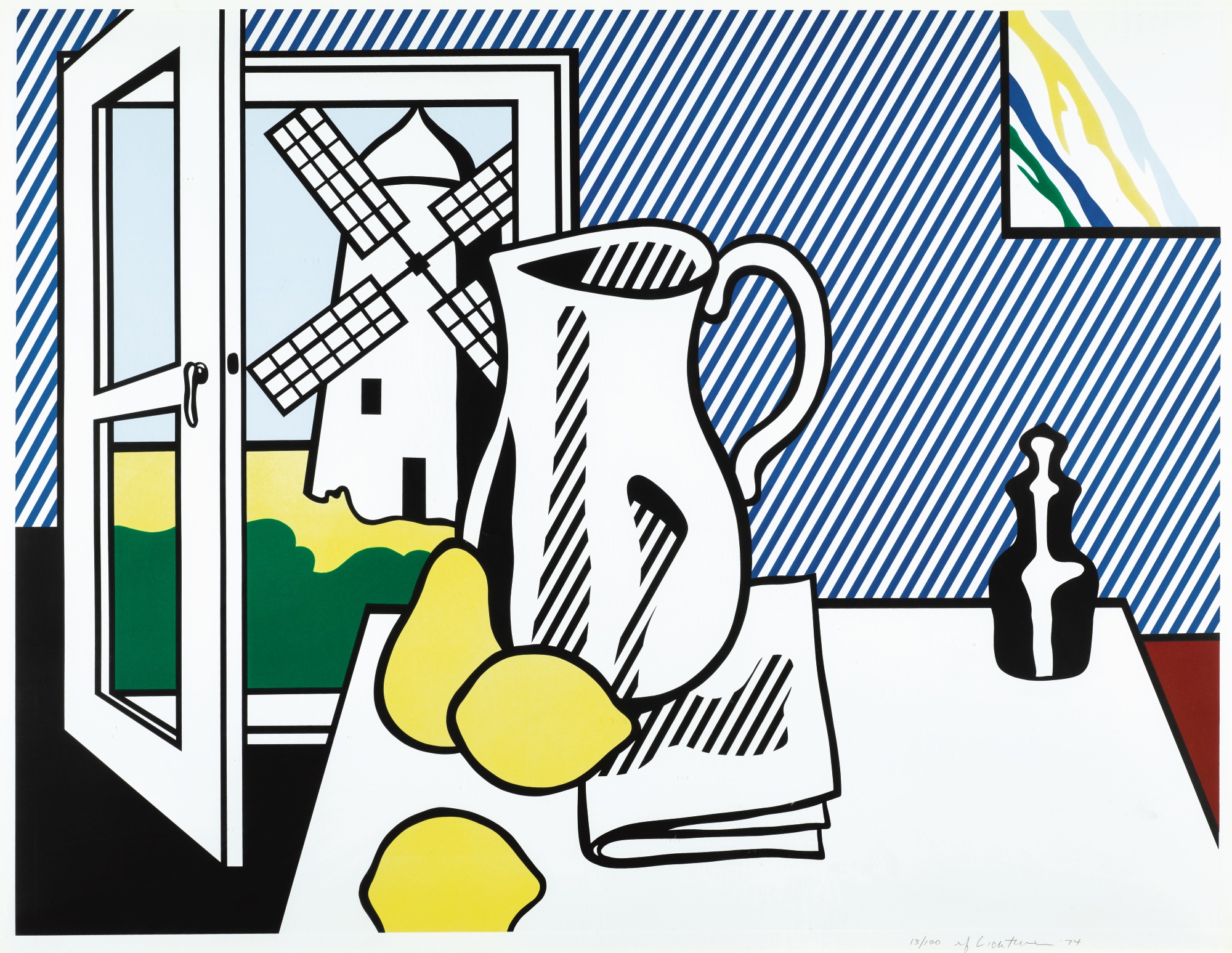 Detail Roy Lichtenstein Still Life With Palette Nomer 2