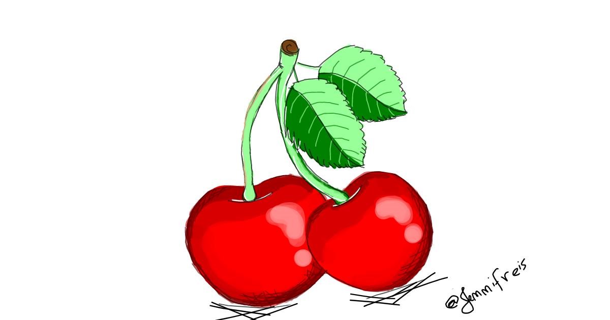 Detail Cherry Drawing Nomer 20