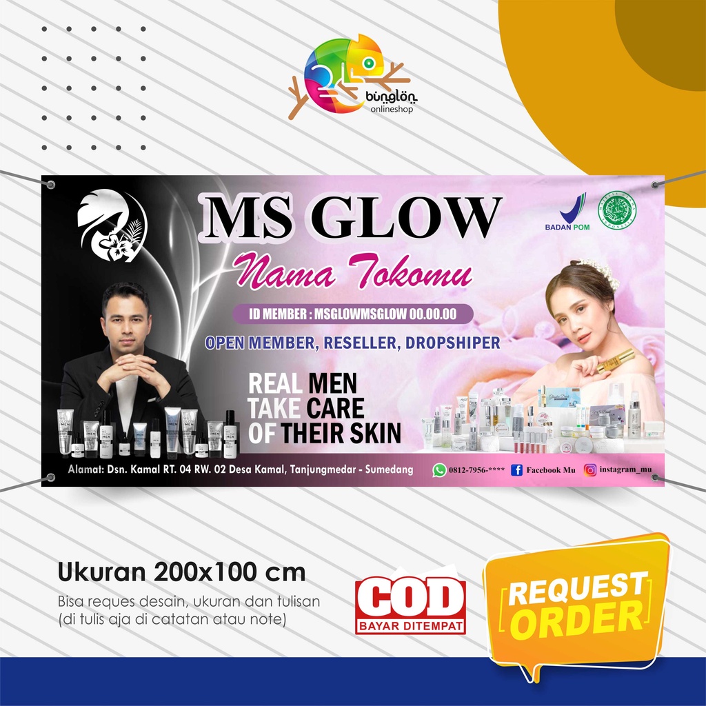 Detail Download Banner Ms Glow Cdr Nomer 19