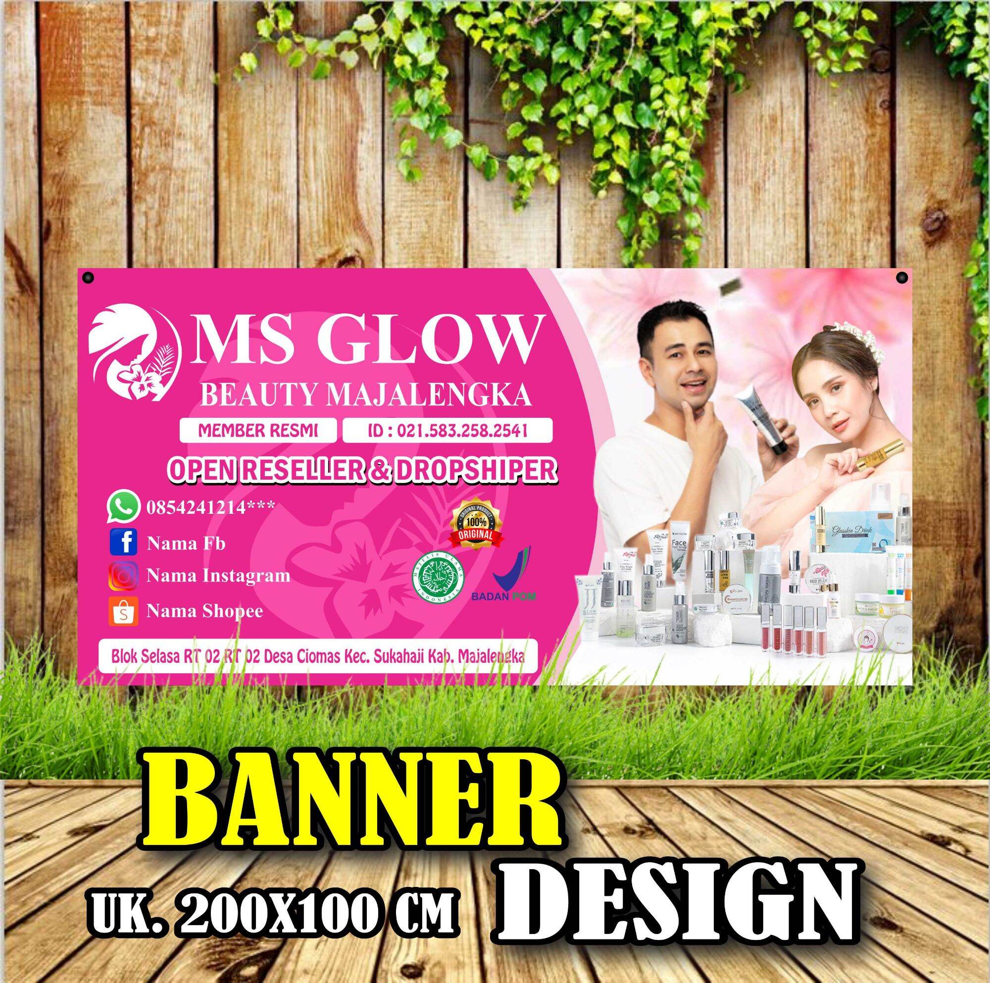 Detail Download Banner Ms Glow Cdr Nomer 35