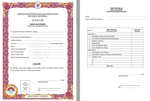 Detail Download Bingkai Ijazah Tk Format Word Nomer 11