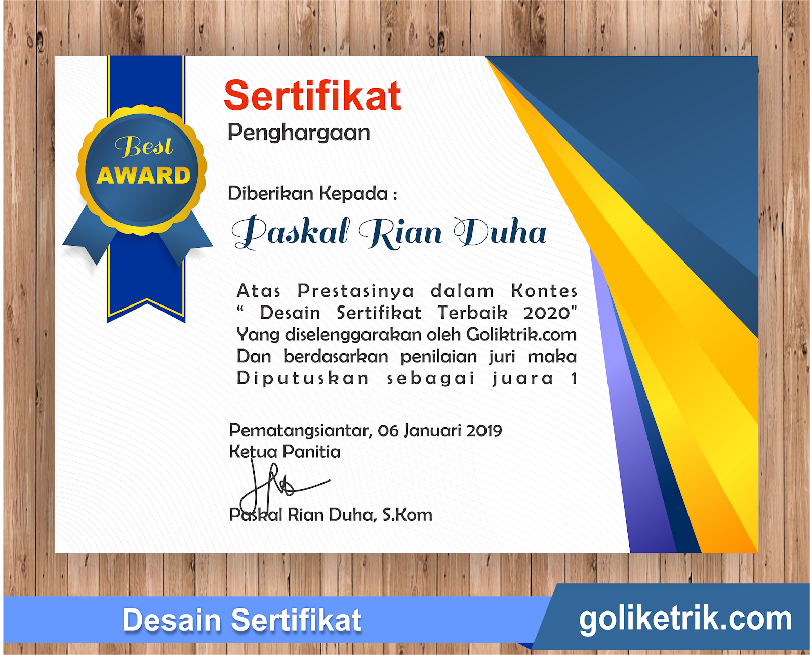 Detail Download Bingkai Sertifikat Ms Word 2007 Nomer 33