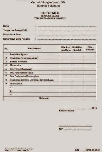 Detail Download Blangko Ijazah Kosong Nomer 26