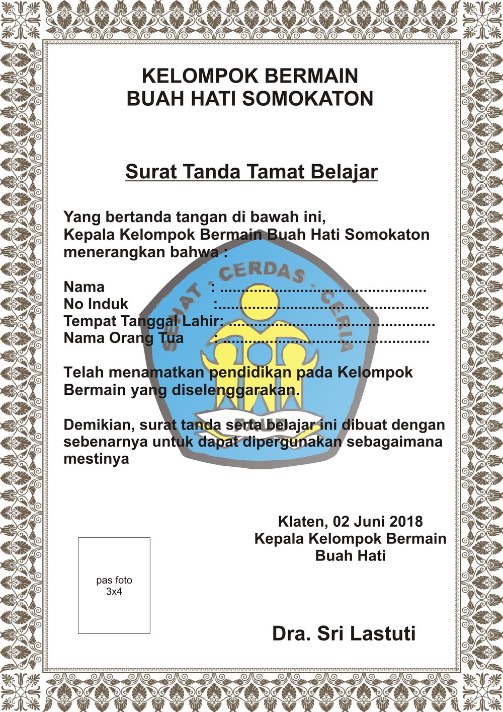 Detail Download Blangko Ijazah Kosong Nomer 46