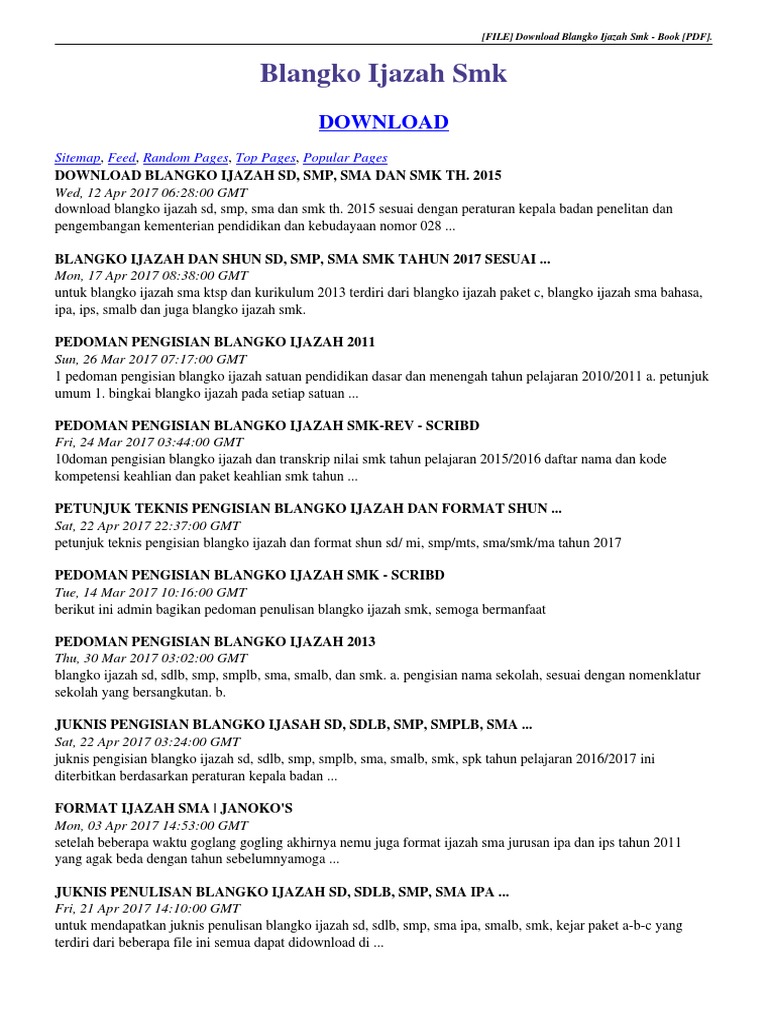 Detail Download Blangko Ijazah Paket C Kosong Nomer 31