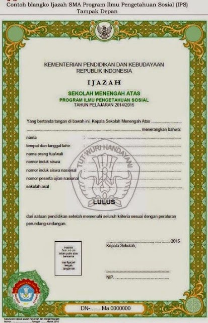 Detail Download Blangko Ijazah Sma Kosong Word Nomer 22