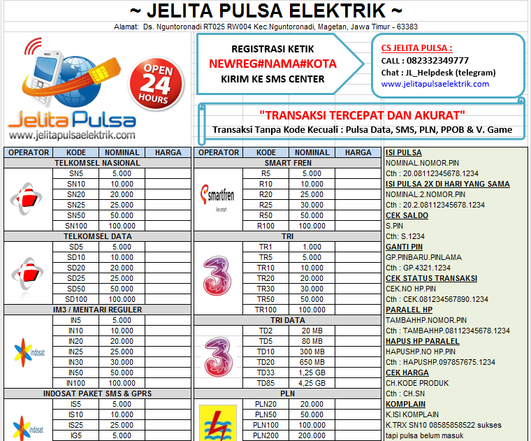 Detail Download Brosur Pulsa Kosongan Nomer 11