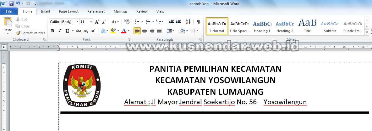 Detail Download Contoh Kop Surat Perusahaan Nomer 43