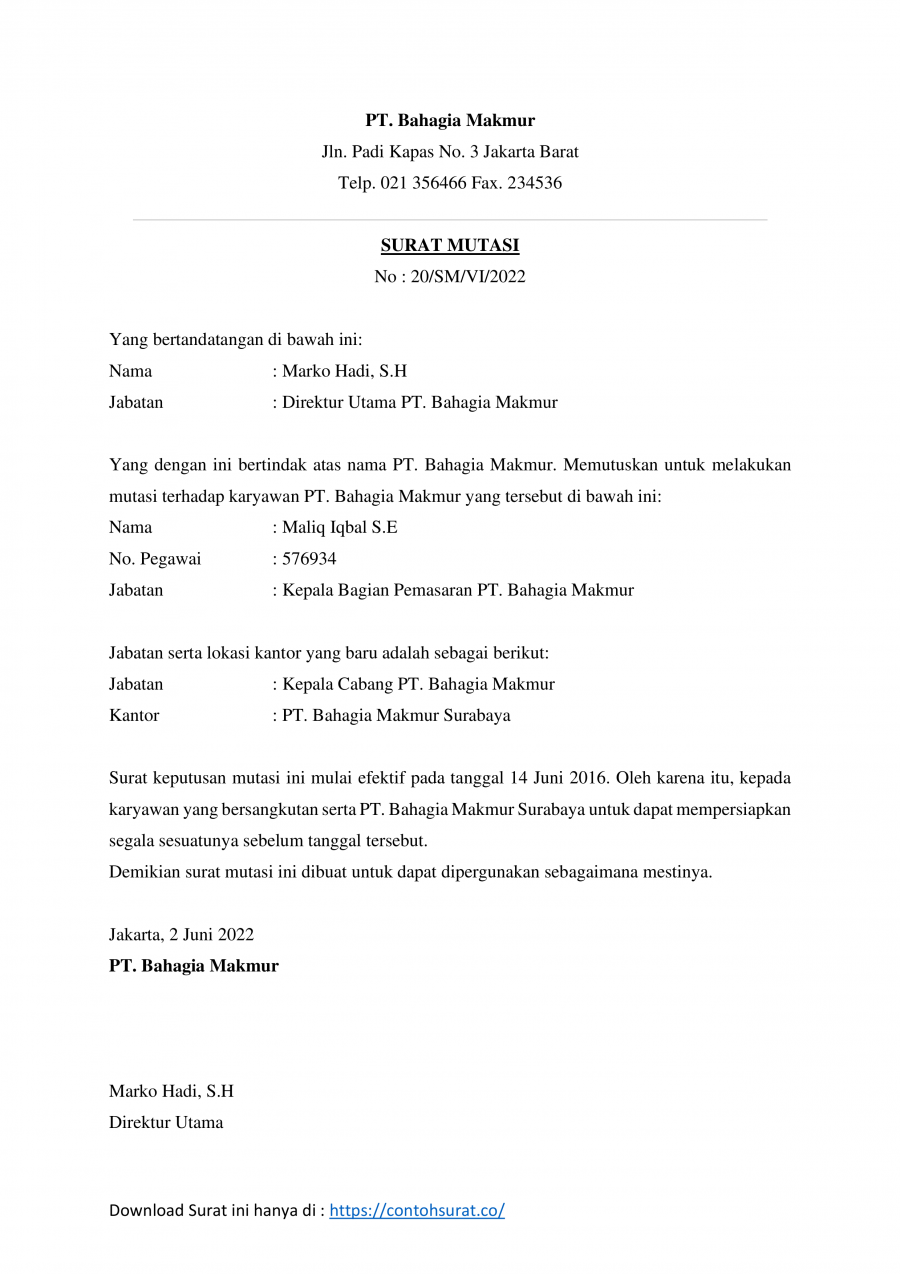 Detail Download Contoh Surat Permohonan Pindah Tugas Nomer 54
