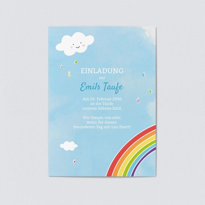 Einladung Taufe Regenbogen - KibrisPDR