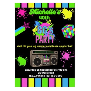 Detail Neon Party Flyer Nomer 7