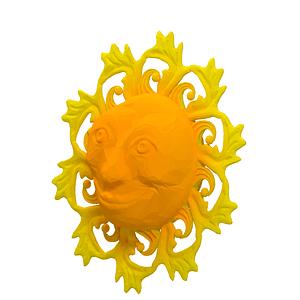 Detail Sun 3d Model Nomer 18