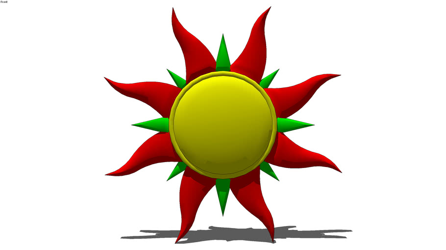 Detail Sun 3d Model Nomer 2