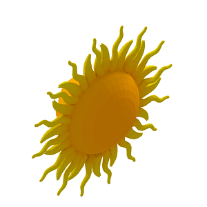 Detail Sun 3d Model Nomer 20