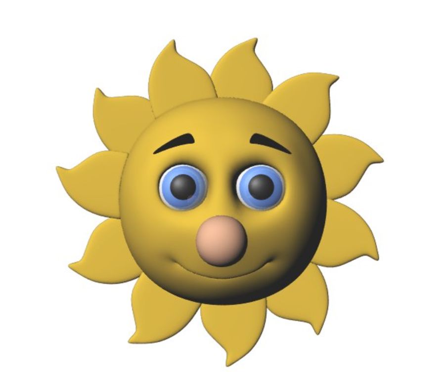 Detail Sun 3d Model Nomer 8