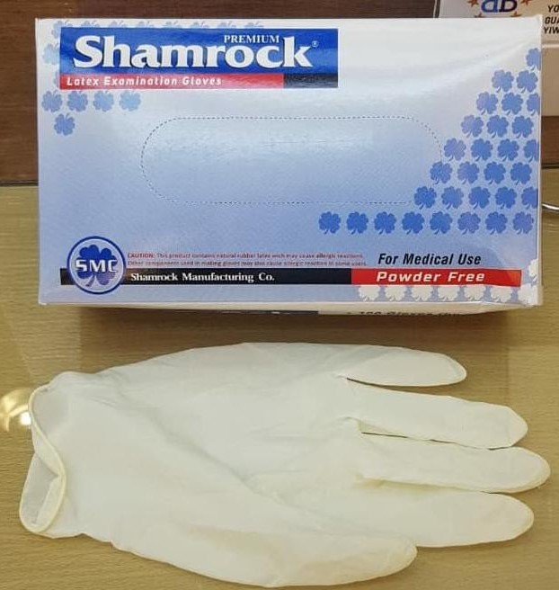 Detail Shamrock Powder Free Gloves Nomer 40