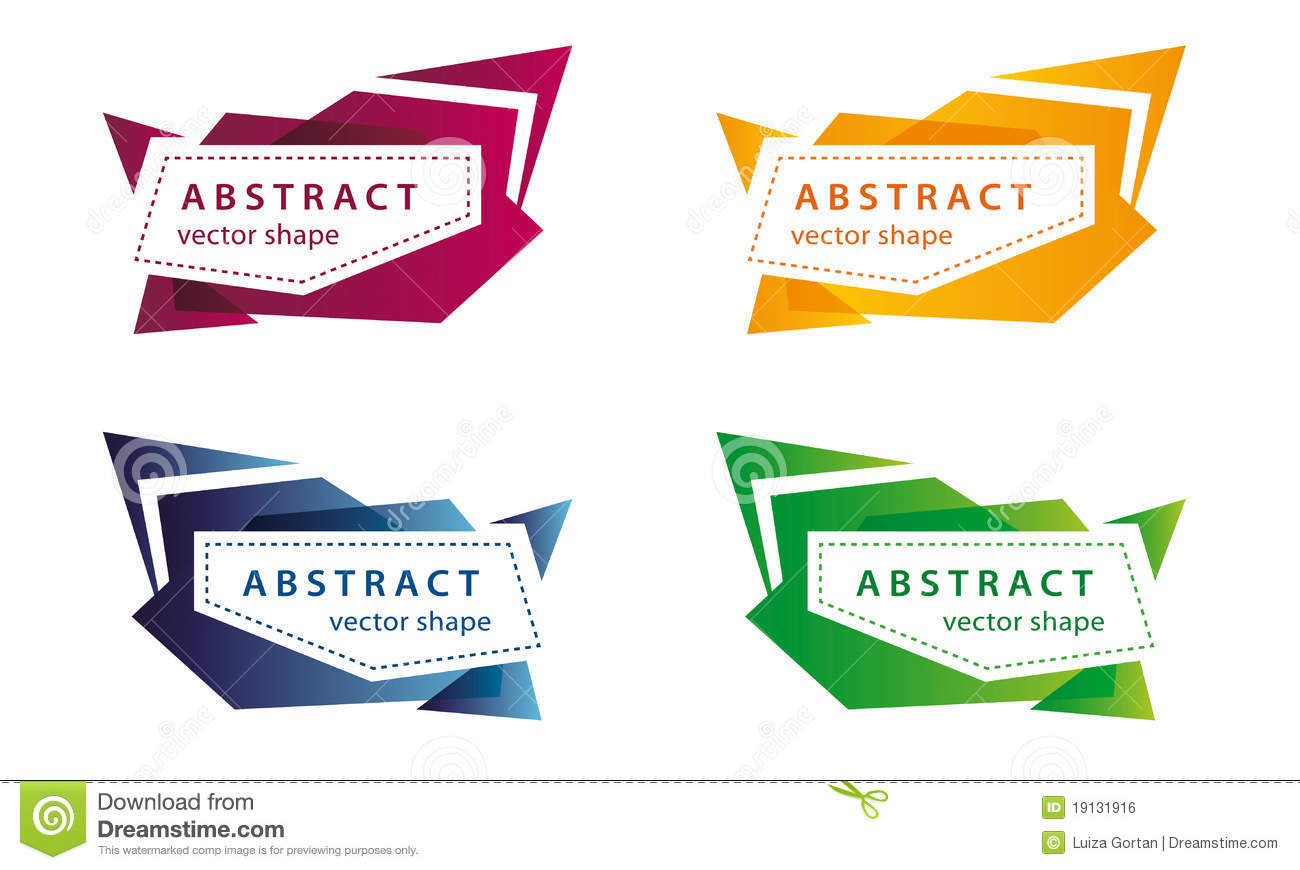 Download Shape Banner Vector Nomer 22