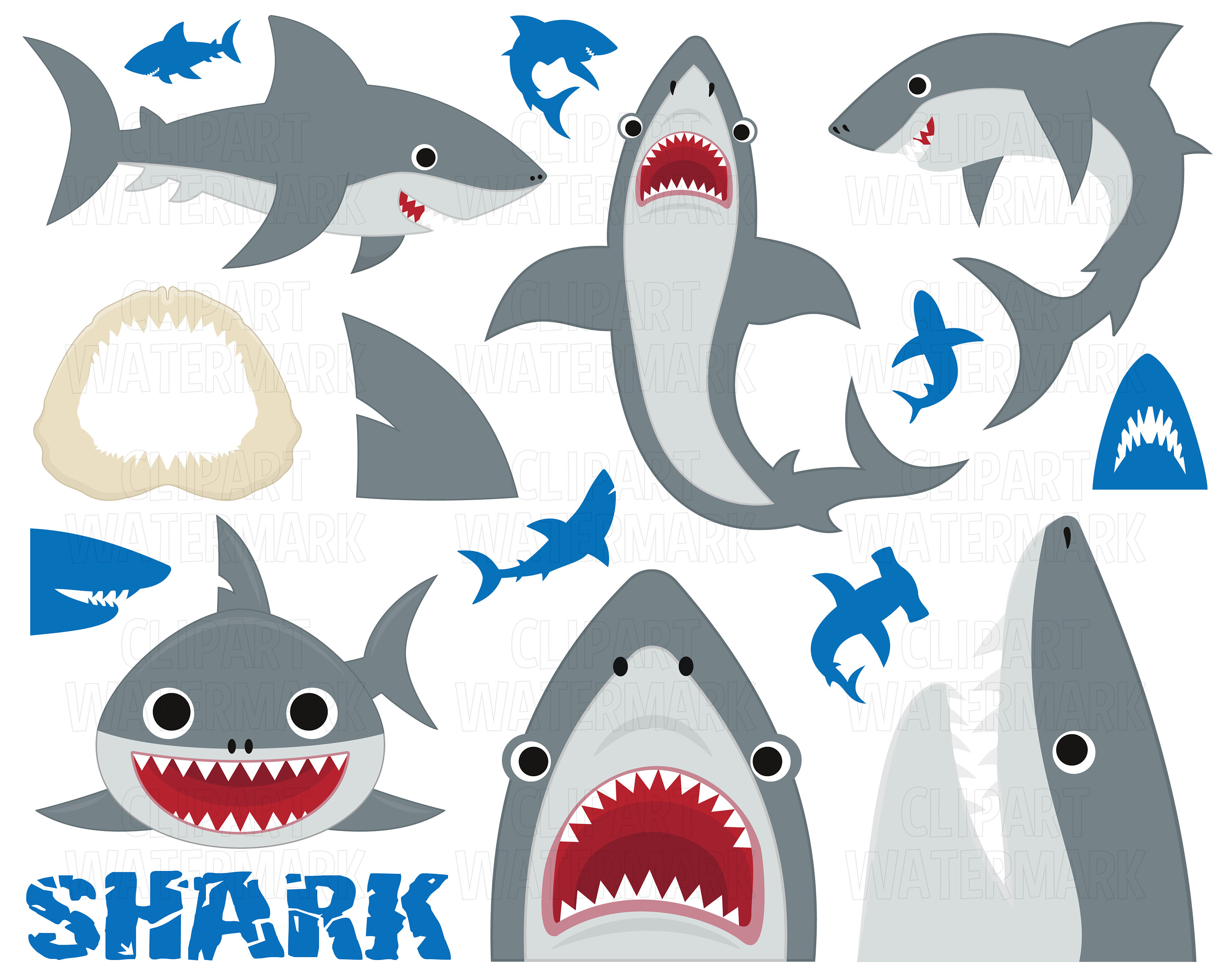 Detail Shark Images Clipart Nomer 27