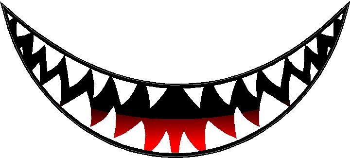 Detail Shark Teeth Clipart Nomer 2