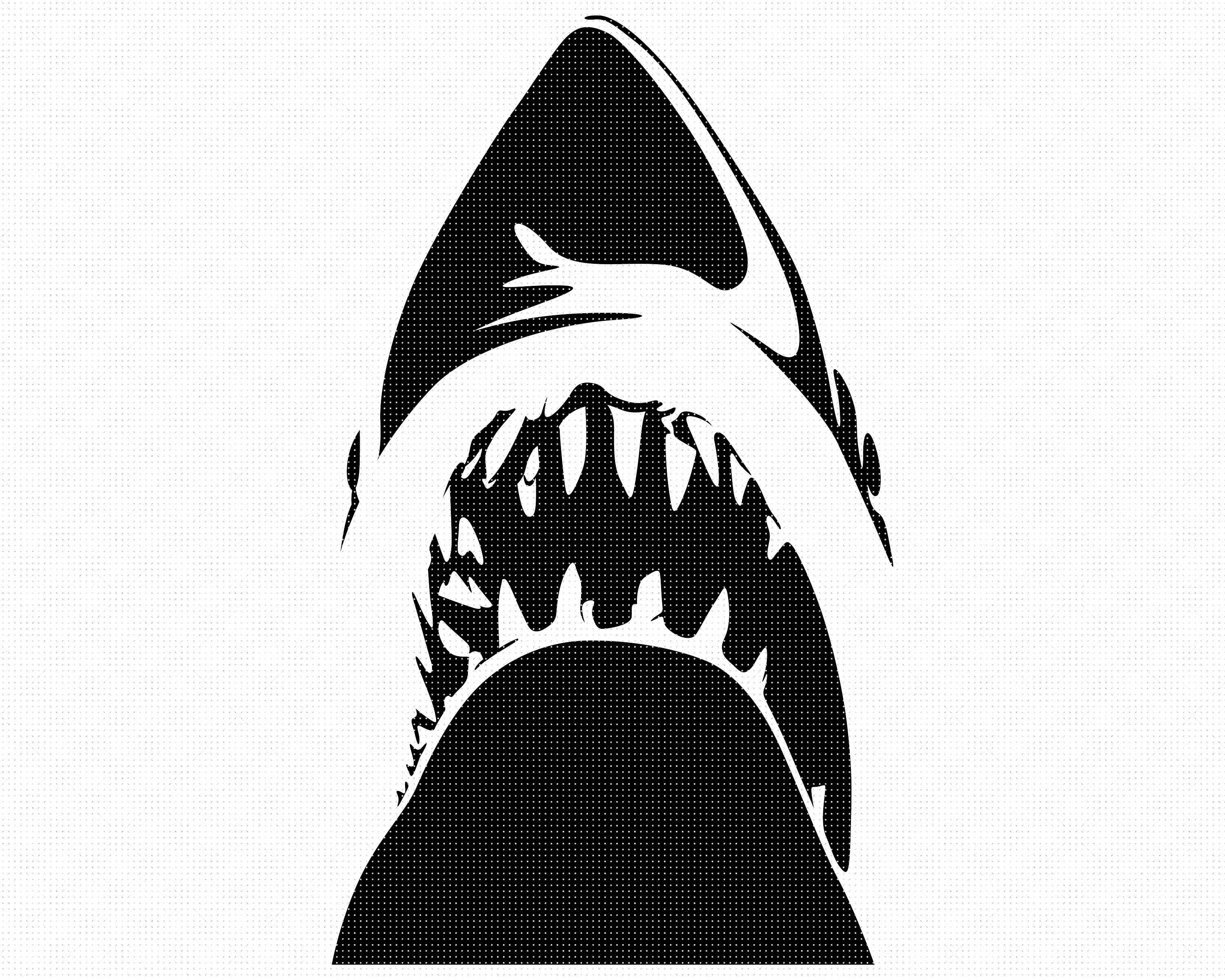 Detail Shark Teeth Clipart Nomer 27