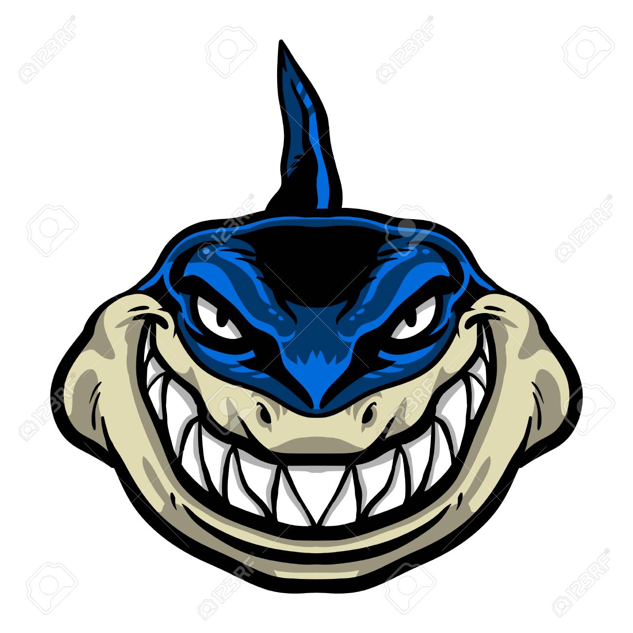 Detail Shark Vector Image Nomer 28