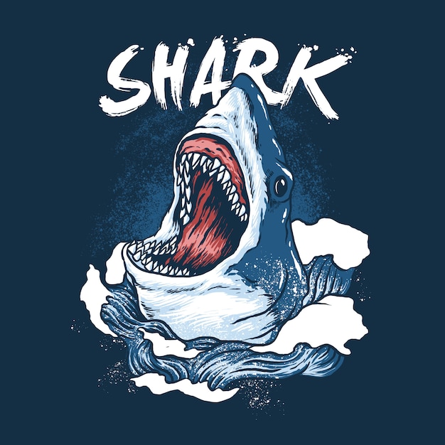 Detail Shark Vector Image Nomer 29