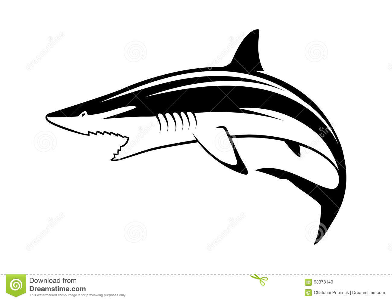 Detail Shark Vector Image Nomer 36