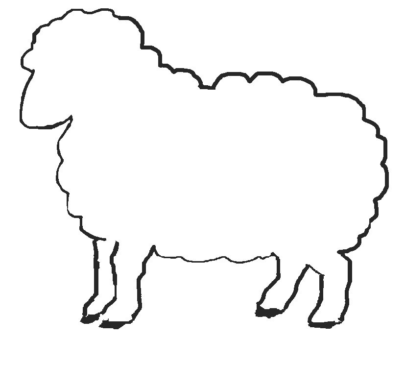 Detail Sheep Cutouts Nomer 13
