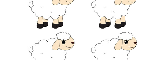 Detail Sheep Cutouts Nomer 17