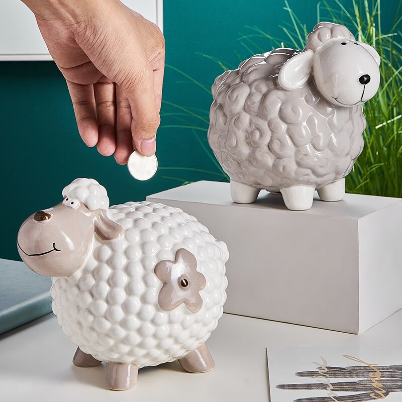 Detail Sheep Piggy Bank Nomer 10