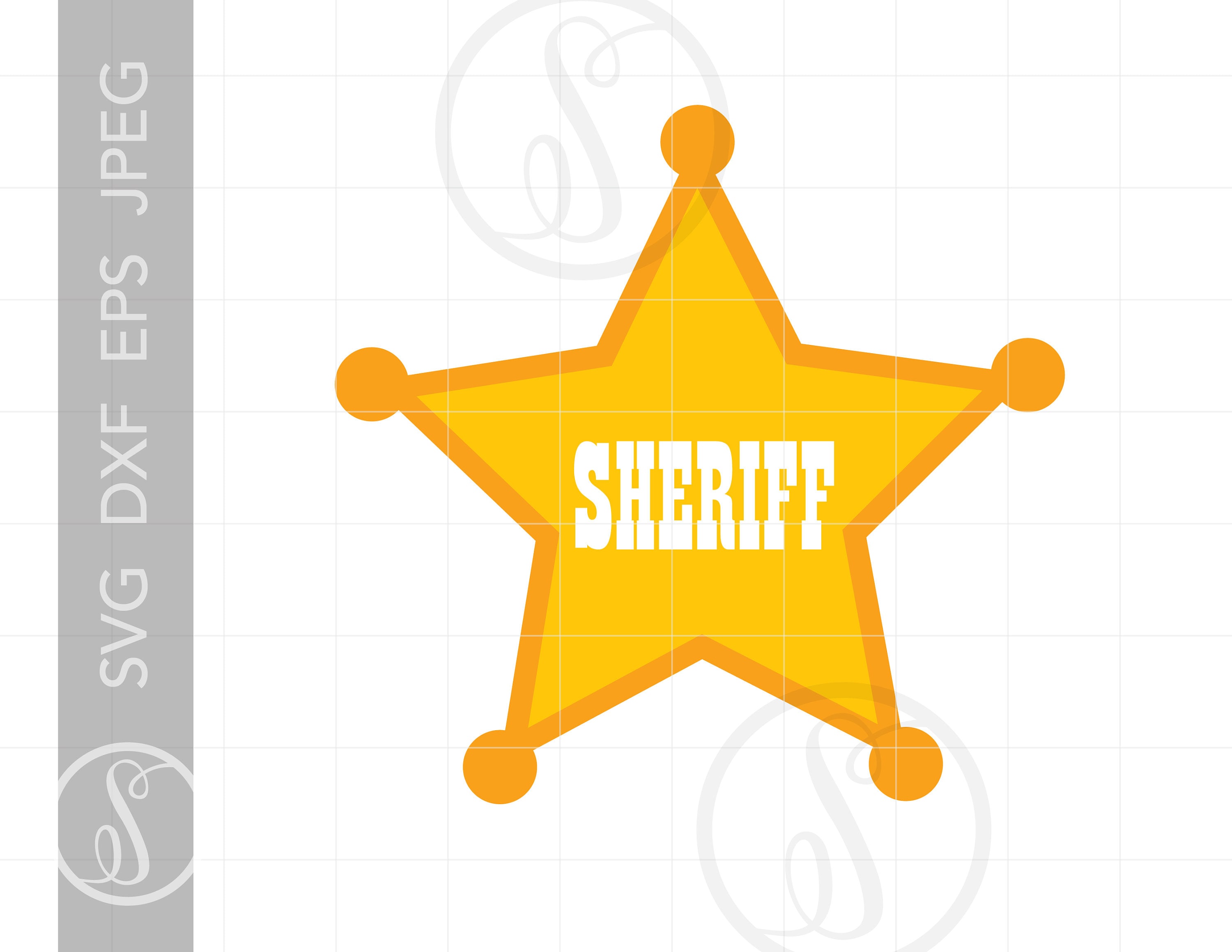 Detail Sheriff Badge Clipart Nomer 48