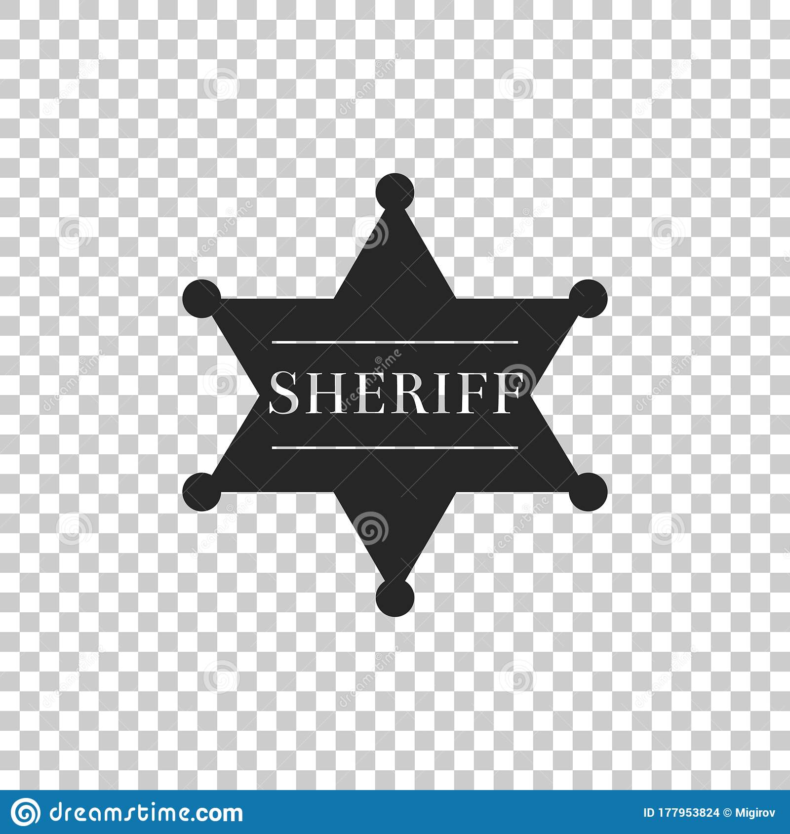 Detail Sheriff Badge Transparent Nomer 17