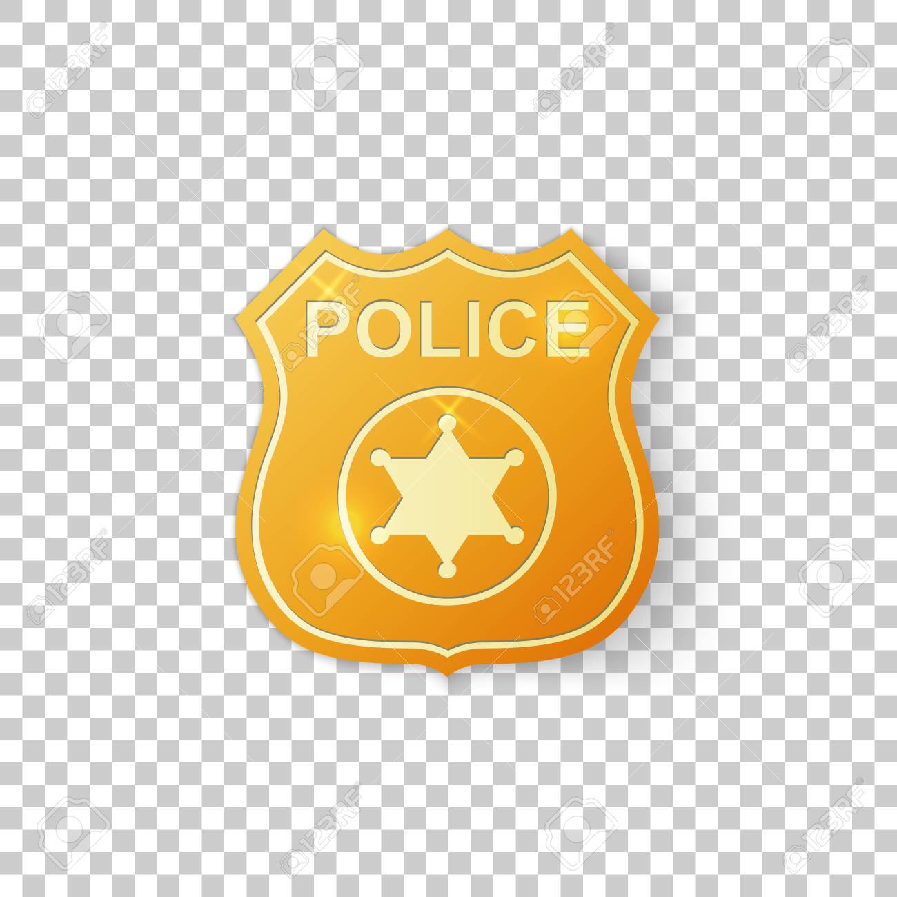 Detail Sheriff Badge Transparent Background Nomer 14