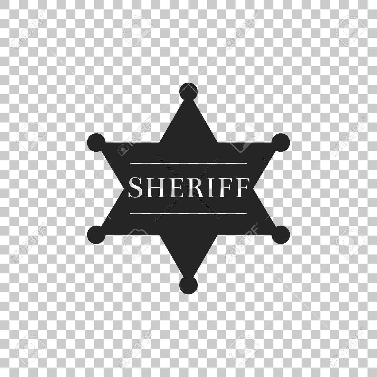 Detail Sheriff Badge Transparent Background Nomer 17