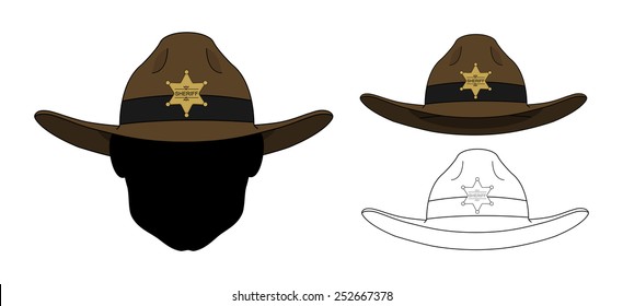 Detail Sheriff Hat Clipart Nomer 21