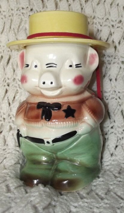 Detail Sheriff Pig Cookie Jar Nomer 3