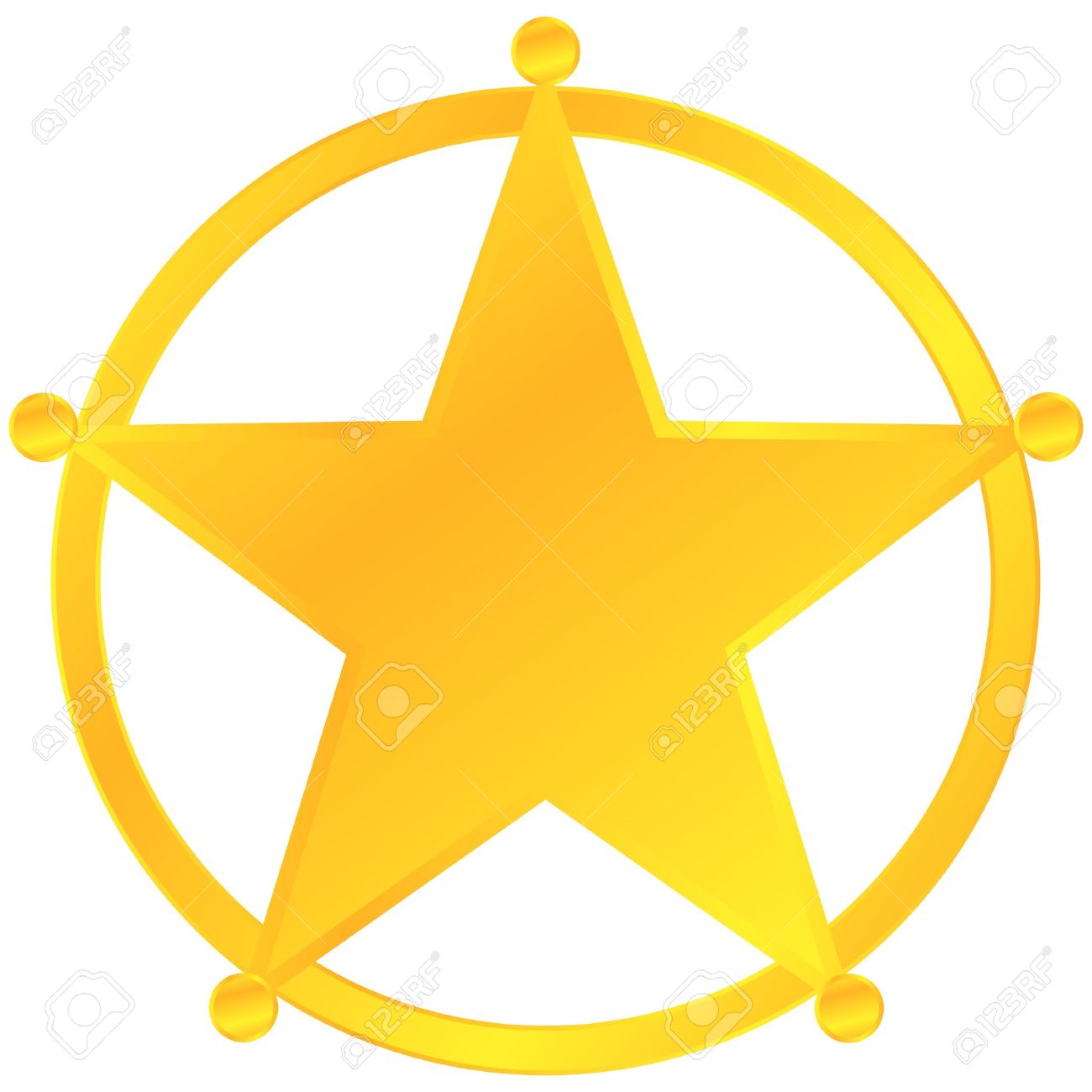 Detail Sheriff Star Badge Clipart Nomer 27