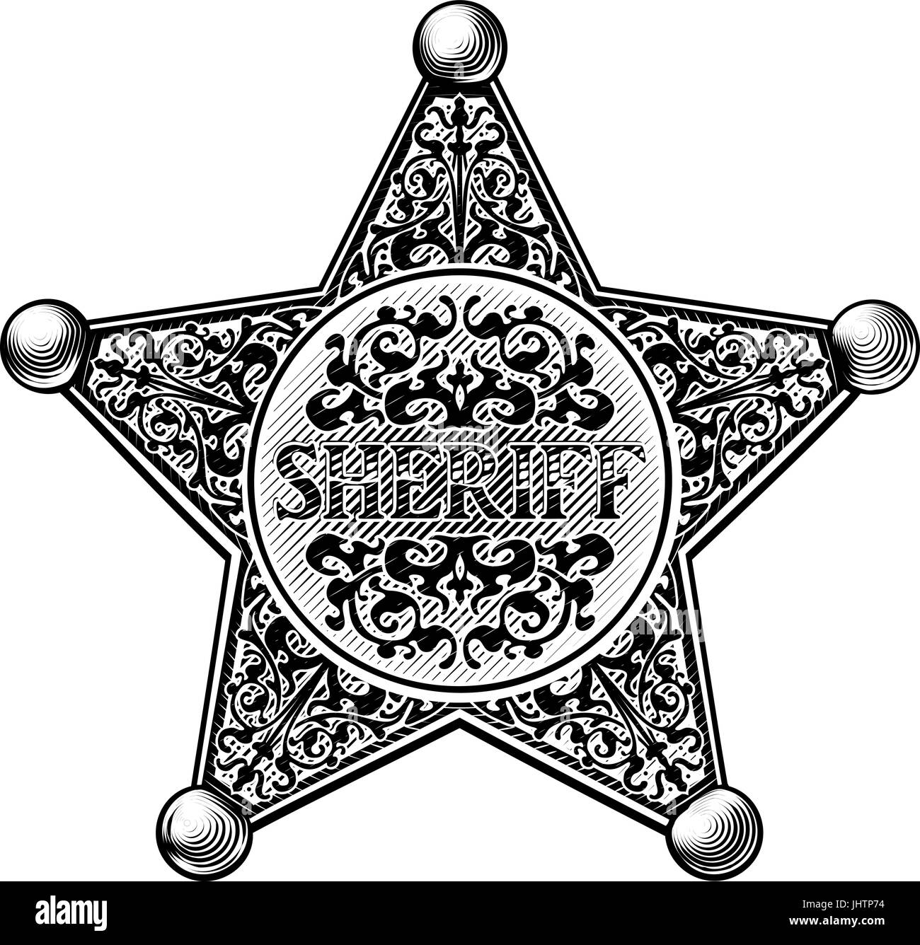 Detail Sheriff Star Badge Clipart Nomer 48